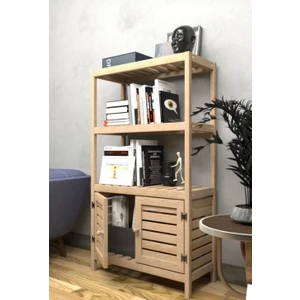 Dekoratif Ahşap Çok Amaçlı Kitaplık