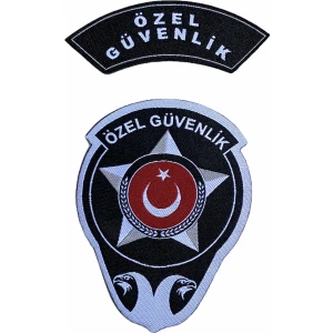 Moda Canel Yeni Tip Kamu Güvenlik Dokuma Arma Takım (Kol ve Göğüs)