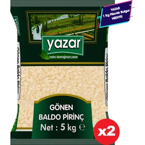 Baldo Pirinç Gönen Yerli Sade 5KG*2=10KG-YAZAR Bakliyat