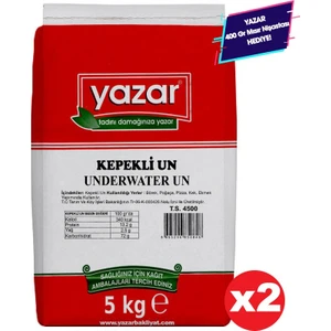 Taş Değirmende Öğütülmüş Tam Buğday Kepekli Un 5 Kg. 2'li