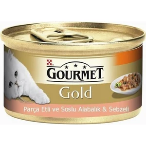 Purina Gold Gourmet Kıyılmış Konserve Alabalık ve Sebzeli 85 gr