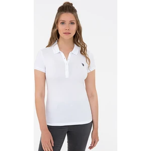 U.S. Polo Assn. Kadın Beyaz Basic T-Shirt