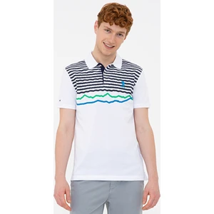U.S. Polo Assn. Erkek Beyaz T-Shirt 50231981-VR013