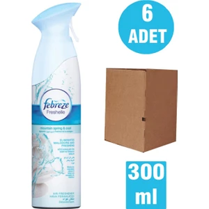 Hava Ferahlatıcı Oda Kokusu Sprey Dağ Esintisi 300 ml X6 Adet