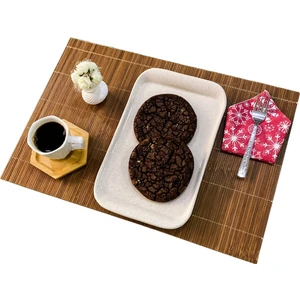 Bambu Hasır Amerikan Servis Tabak Altlığı 6 Adet