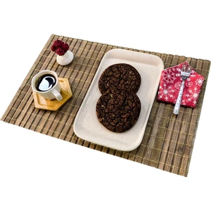 Bambu Hasır Amerikan Servis Tabak Altlığı 6 Adet