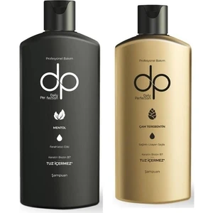 Dp Tuzsuz Şampuan 250 ml Çam Terebentin + Dp Tuzsuz Şampuan 250 ml Mentol Ferahlatıcı Etki