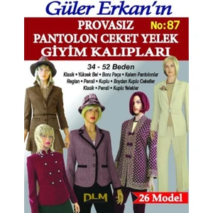 Provasız Pantolon Ceket Yelek Giyim Kalıpları