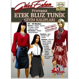Güler Erkan Provasız Etek Bluz Tunik Giyim Kalıpları Sayı 100