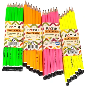 Fantastik Neon Renkler Kurşun Kalem 12 x 4'lü