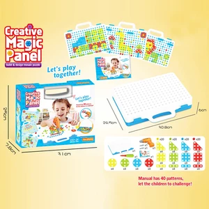 Baby Londy Babylondy Creative Mosaic Eğitici 3D Matkaplı Yaratıcı Tamir Seti Geometrik Puzzle Parçalı Çantalı