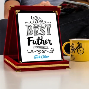 En Iyi Baba Isme Özel Plaket