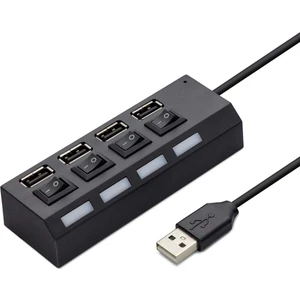 USB Çoklayıcı Kablolu Anahtarlı 4 Port Hadron HD-102