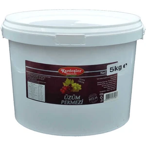 KŞ Kardeşler Şekerleme Kardeşler Üzüm Pekmezi (Doğal Üzüm) Kova 5 kg