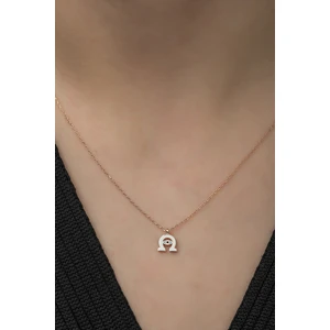 925 Ayar Minimal At Nalı Kadın Gümüş  Kolye