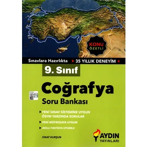 Aydın Yayınları 9. Sınıf Coğrafya Konu Özetli Soru Bankası