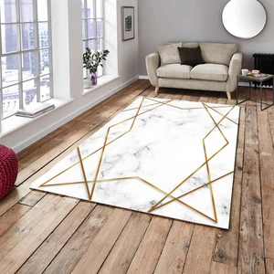 Meka Home Gold Şerit Halı Örtüsü