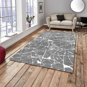 Meka Home Gri Mermer Halı Örtüsü