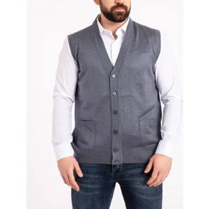 Nacar Çarşı Erkek Indigo Ince Triko Yelek