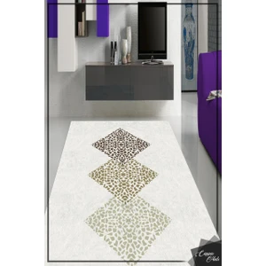 Cappio Halı Kahverengi Siyah Şeritli Oval Halı CP1002