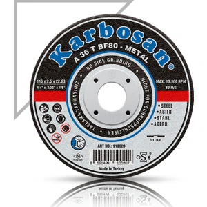 230X3.0X22.23 910050 A 36 T BF80 Düz Metal Kesme Taşı