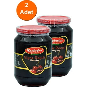 KŞ Kardeşler Şekerleme  Vişne Reçeli Cam Kavanoz 1 kg X2