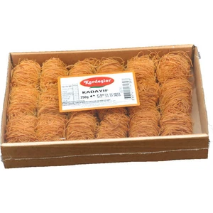 KŞ Kardeşler Şekerleme  Ince Sarma Kızarmış Tel Kadayıf Kutu 250 gr
