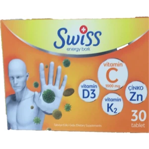 Pastil C Vitaminli D3 Vitamin,çinko,k2 Vitamin 30 Kapsül
