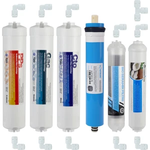 DS Natural Water Su Arıtma Cihazı Filtresi 6'lı Filtre Seti Paket 6 Aşama Vontron Membran