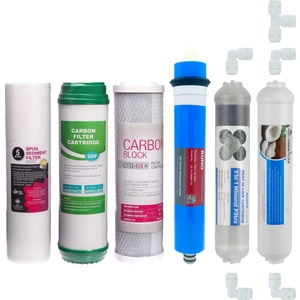 DS Natural Water Su Arıtmacihazı 6’li Filtre Seti (9 Aşamalı - Lg Membranlı - Inline)