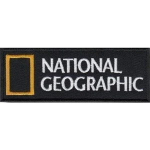 Sim Nakış Natıonal Geographıc Nakış Işleme Arma 12×4,5 cm