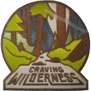 Sim Nakış El Değmemiş Doğa Özlem Craving Wilderness Nakış Işleme Arma Patch Peç