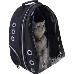 Silver Astronot Kırılmaz Şeffaf Kedi Köpek Seyahat Taşıma Çantası