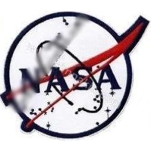 Sim Nakış Nasa Logo Nakış Işleme Arma Patch Peç Beyaz