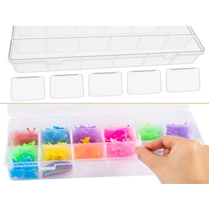 15 Bölmeli Ayarlanabilir Organizer Plastik Kutu 3 Adet