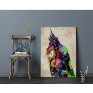 Bk Gift London Big Ben Tasarımlı Kanvas Tablo 70X100CM-1