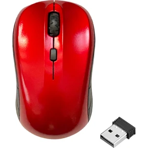 WZ-2818 Wireless 1600 Dpı Kablosuz Optik Mouse Rubber Kaplama - Kırmızı