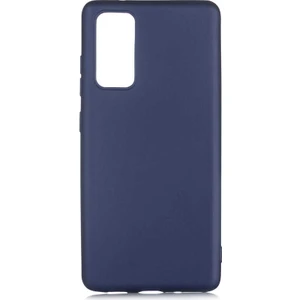 Case 4U Samsung Galaxy S20 FE Kılıf Klasik Mat Renkli Yumuşak Premier Silikon Lacivert