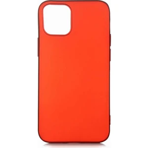 Case 4U Apple iPhone 12 Pro Max Kılıf Klasik Mat Renkli Yumuşak Premier Silikon Kırmızı