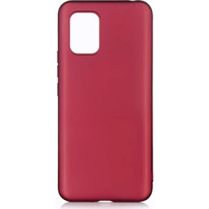 Case 4U Xiaomi Mi 10 Lite Kılıf Klasik Mat Renkli Yumuşak Premier Silikon Mürdüm