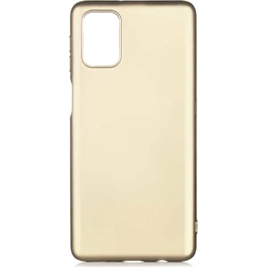 Case 4U Samsung Galaxy M31S Kılıf Klasik Mat Renkli Yumuşak Premier Silikon Gold