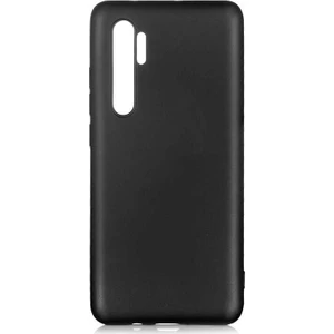 Case 4U Xiaomi Mi Note 10 Lite Kılıf Klasik Mat Renkli Yumuşak Premier Silikon Siyah