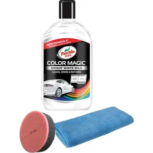 Turtle Wax Renk Yenileyici Beyaz Cila 500 ml + Uygulama Süngeri + Bez