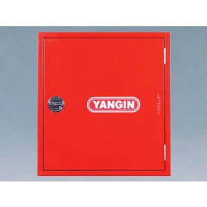 Yangın Dolabı 1''20MT Kauçuk Hortumlu 1'' Vanalı Saç Kapaklı 65X70X21 Tüp Bölmesiz EN671-1