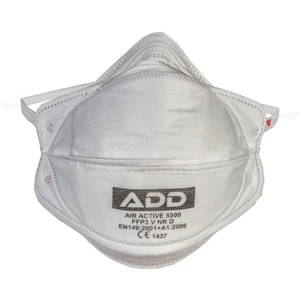 Add Air Active 5500 Ffp3 Koruyucu Maske Ventilsiz 4 Katlanır Virüs 10 Adet