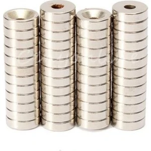 Dünya Magnet MIKNATIS,10X8/4X5 Havşa Delikli Güçlü Neodyum Mıknatıs(3'lü Paket)