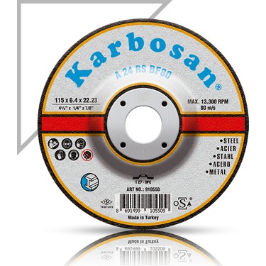 Karbosan 115X6.4X22.23 910550 A 24 Rs BF80 Bombeli Metal Fiyatı