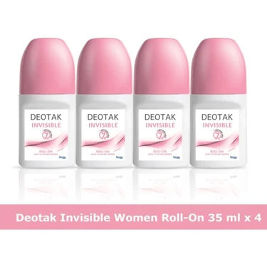 Deotak Invisible Roll-On Deodorant 35 ml x