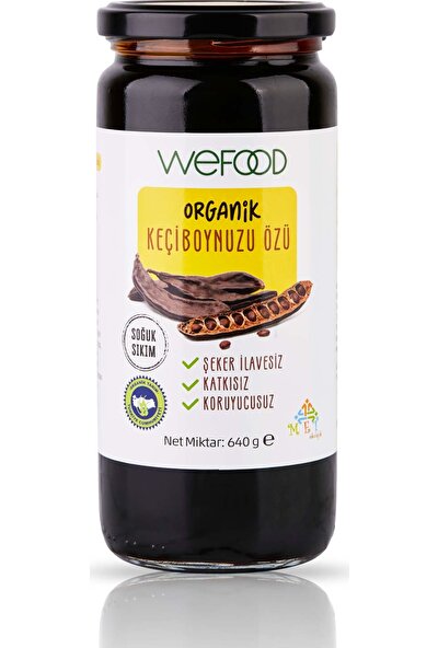 Wefood Organik Keçiboynuzu Özü 640 gr (Soğuk Sıkım)