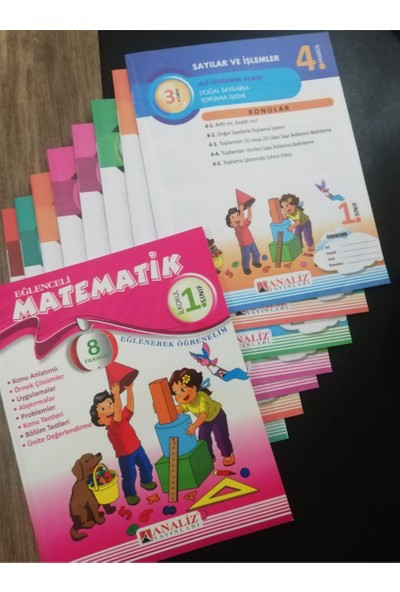 Analiz Yayınları 1. Sınıf Eğlenceli Matematik Kitabı
